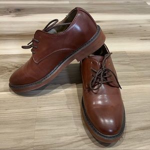 EUC DEER STAGS BIG KIDS FORMAL BROWN SHOES SMART CASUAL ATTIRE US 2.5 dress shoe
